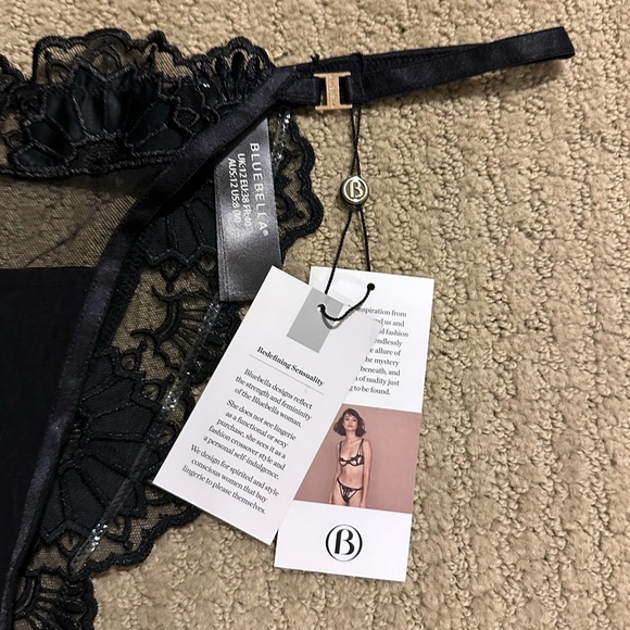 Bluebella Ina Open-Back Brief - Black - Size 12 - Picture 3 of 10